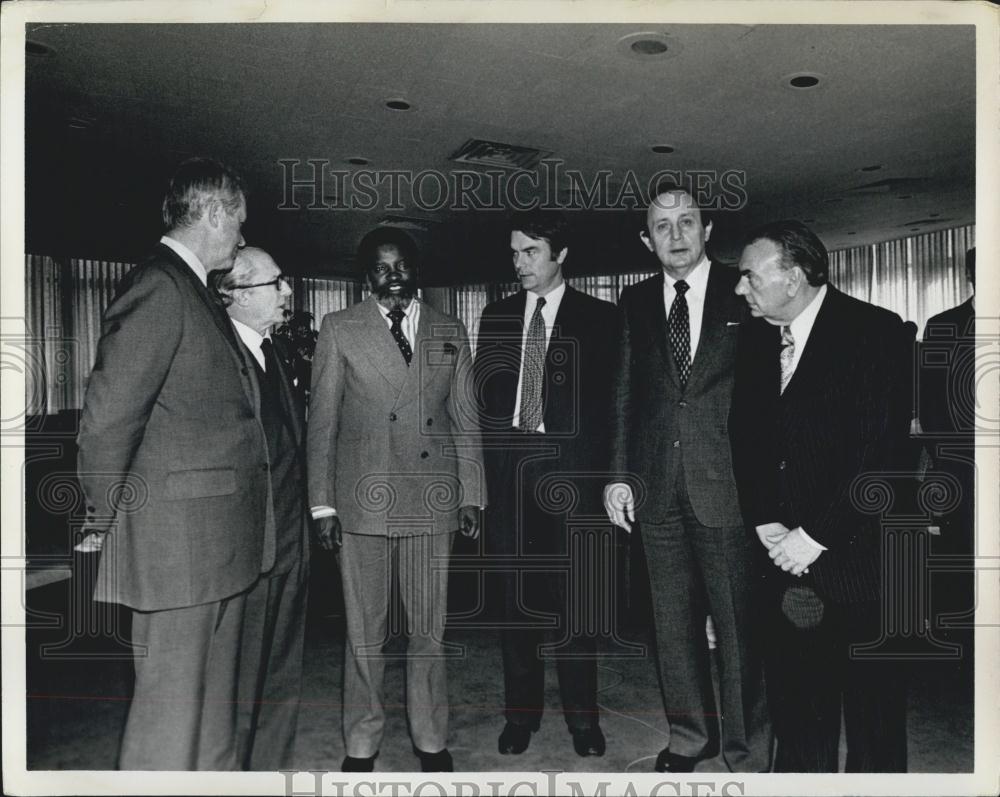 1978 Press Photo Cyrus R. Vance Louis de Guiringaud - Sam Nujoma - Historic Images