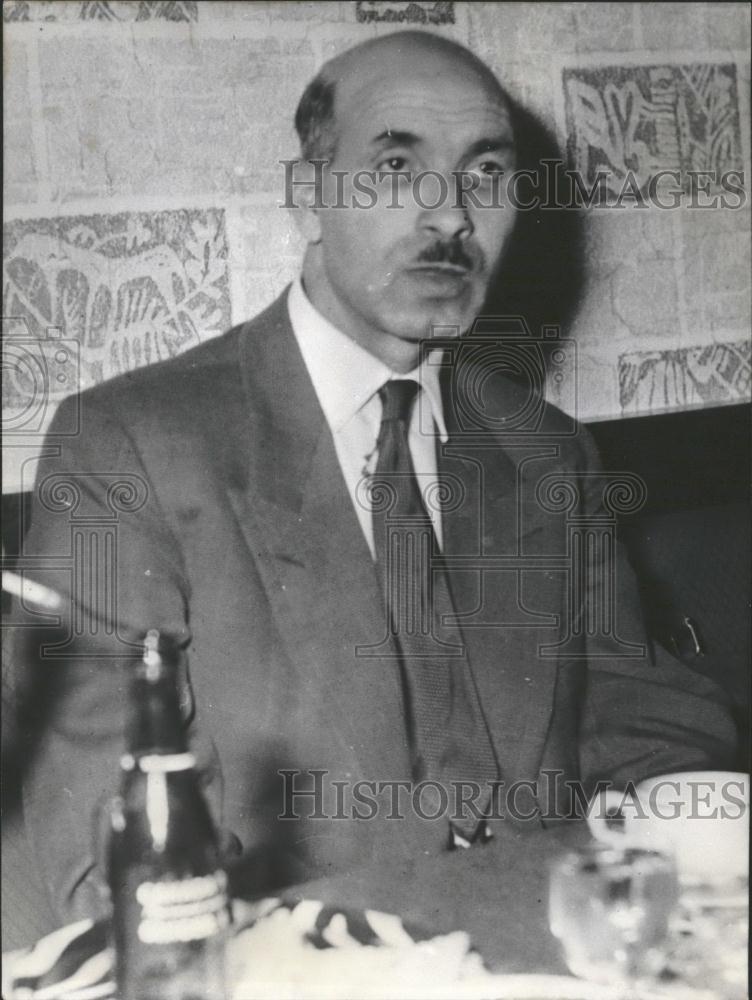 1956 Press Photo ,Moulay Merbah of "Mouvement National Algerian - Historic Images