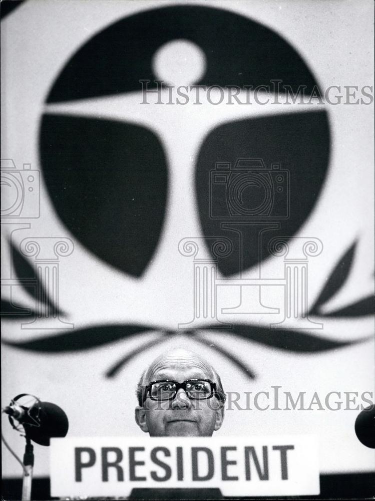 1972 Press Photo President of the Enviornments Conference Ingemund Bengtsson - Historic Images