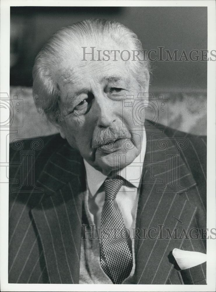 1978 Press Photo Former Prime Minister Harold MacMillan 85th Birthday Britain - Historic Images