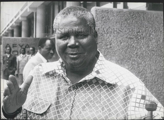 Press Photo Joshua Nkomo President Of Zimbabwe African People's Union - Historic Images