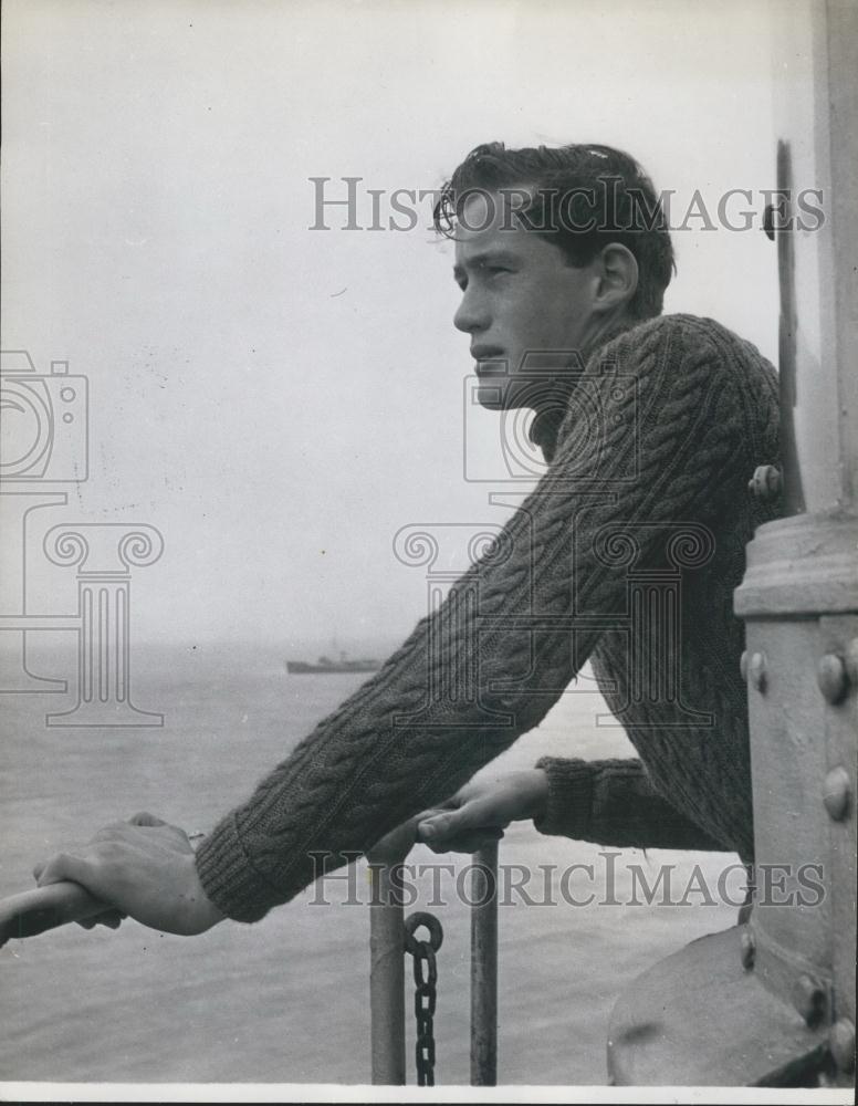 Press Photo Archie Holbrook,Britain&#39;s youngest lighthouse keeper - Historic Images