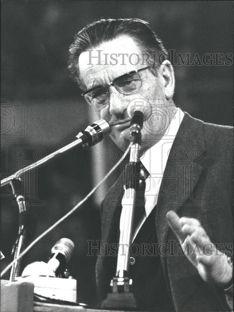 1976 Press Photo Benigno Zaccagnini Secretary Christian Democratic Party Rome - Historic Images