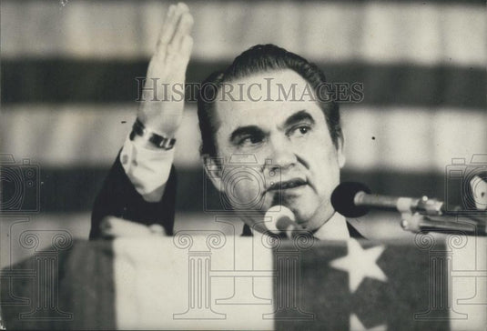 1972 Press Photo Governor George Wallace Alabama Presidential Primary Election - Historic Images