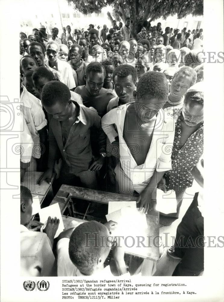 Press Photo Ugandan refugees/Arrival Refugees at the border town of Kaya - Historic Images