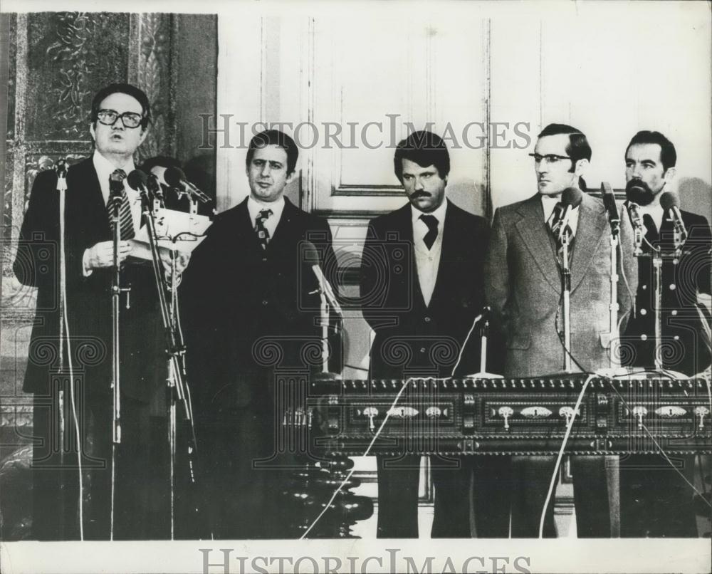 1978 Press Photo Dr. Mario Soares General Ramalho Eanes. - Historic Images