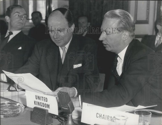 1960 Press Photo MacLeod, the Colonial Secretary & Heath, the Lord Privy Seal - Historic Images