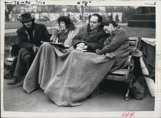 1956 Press Photo Anne Bulitis and other artists - Historic Images