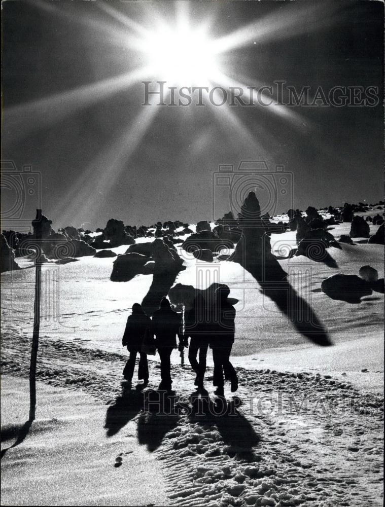 Press Photo Sniezka Peak, Karkonosze Mountains, Poland - Historic Images