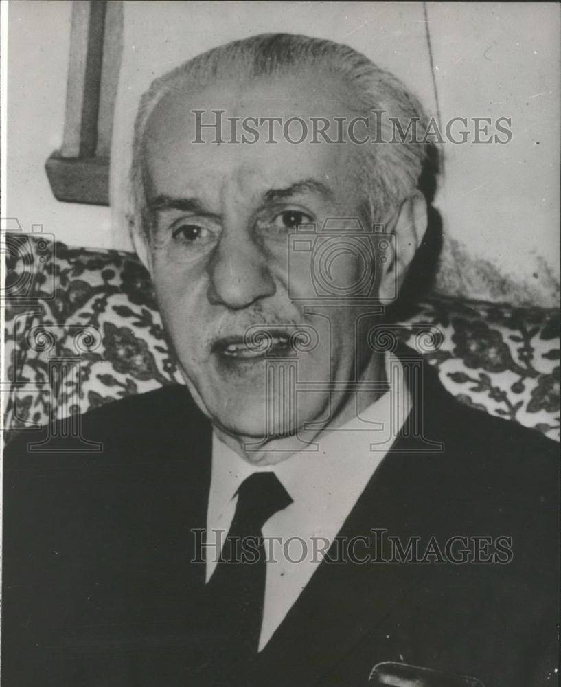 1972 Press Photo Turkey Prime Minister Suat Hayri Urguplu - Historic Images