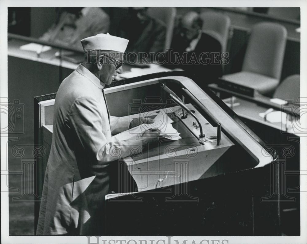 1978 Press Photo Morarji Desai UN Disarmament - Historic Images