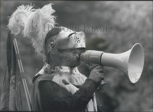 1966 Press Photo a medieval jousting tournament ,rehearsal - Historic Images
