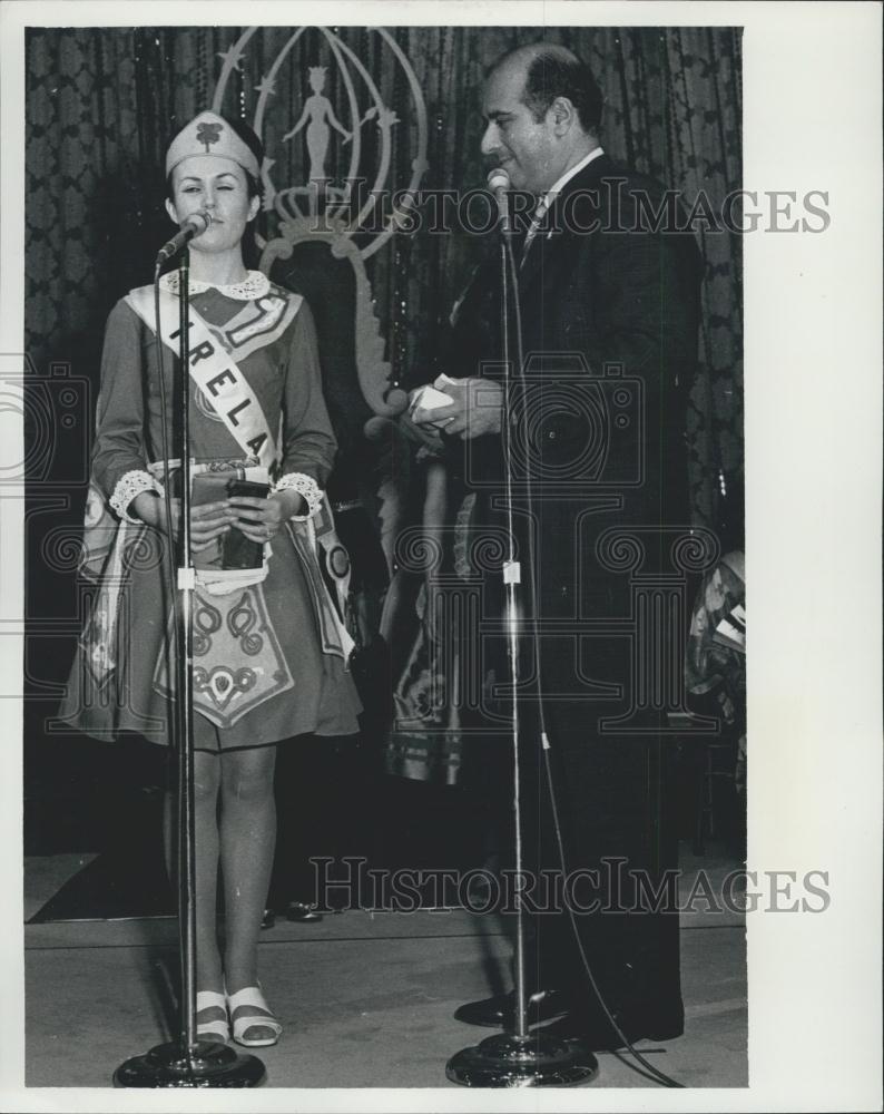 Press Photo Miss Ireland, Marie Bernadette Hughes of Dublin - Historic Images