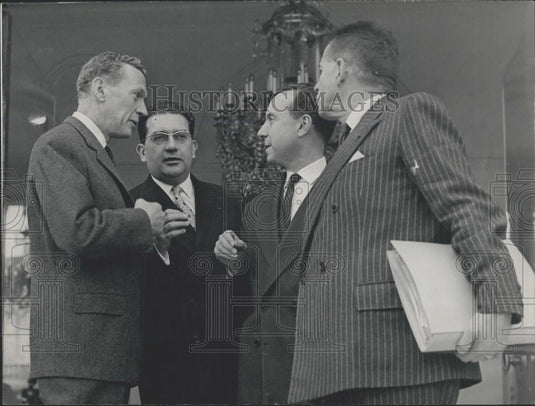 1958 Press Photo Members of De Gaulle's cabinet - Historic Images