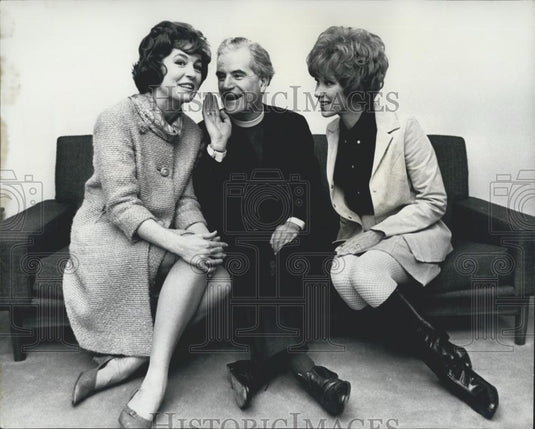 1966 Press Photo Bishop of Southwark, Dr. Mervyn Stockwood,B Shelley & W Craig - Historic Images