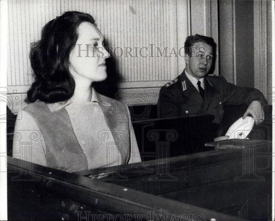 1968 Press Photo Gisela Werler of Hamburg, West Germany Robbed Bank - Historic Images