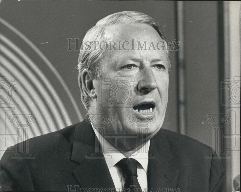 1970 Press Photo Edward Heath Leader Conservative Party Central Office London - Historic Images