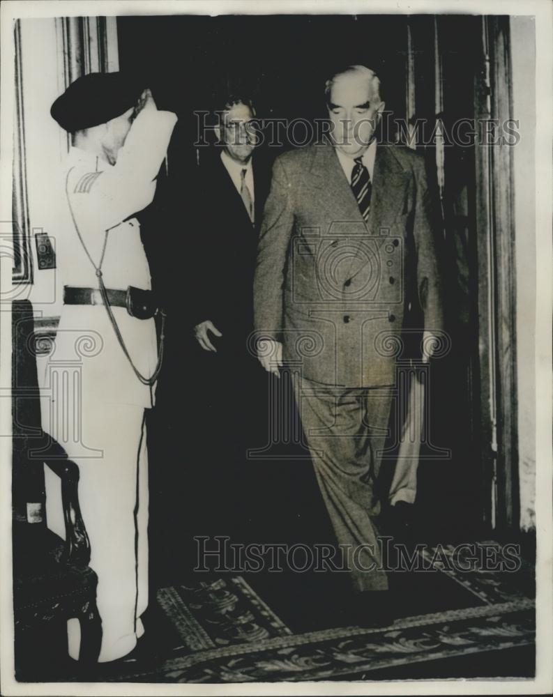 Press Photo Mr. Menzies,Chairman of the Suez Canal Commission - Historic Images