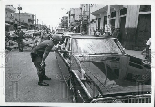 Press Photo Santo Domingo Car of Indian Major General Indar Rikhye of the UN - Historic Images