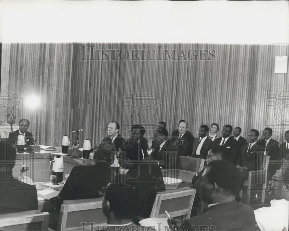 1968 Press Photo President Obote of Uganda Opens Peace Talks In Kampala - Historic Images