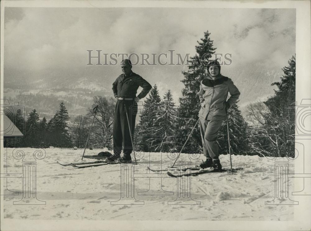 1953 Press Photo General Ridgeway, US Army Recreational Centre, Bavaria - Historic Images