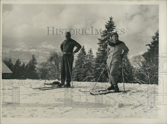 1953 Press Photo General Ridgeway, US Army Recreational Centre, Bavaria - Historic Images