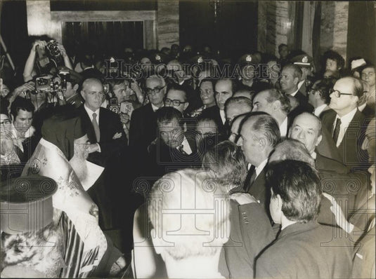 1974 Press Photo Greek minister and undersecs sworn in - Historic Images