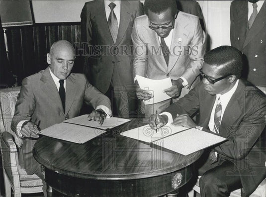 1975 Press Photo Dr.Manuel Pinto Da Costa,,S.Tome and Principe - Historic Images