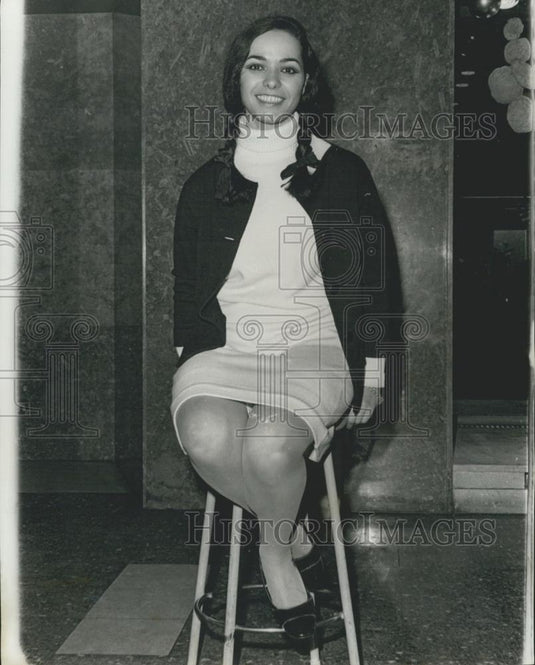 Press Photo Greek actress Dimitra Kasma, - Historic Images