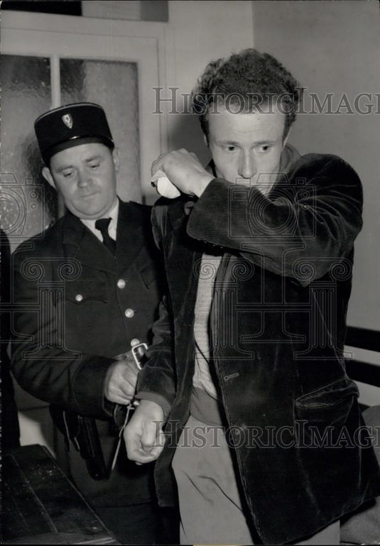 Press Photo Arlette Donier's Murderer Arrested in Paris - Historic Images