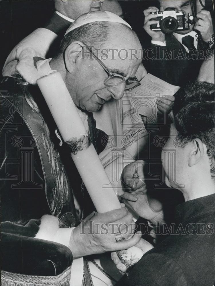 1972 Press Photo Pope Paul Attends Candlemass In St. Peter&#39;s - Historic Images