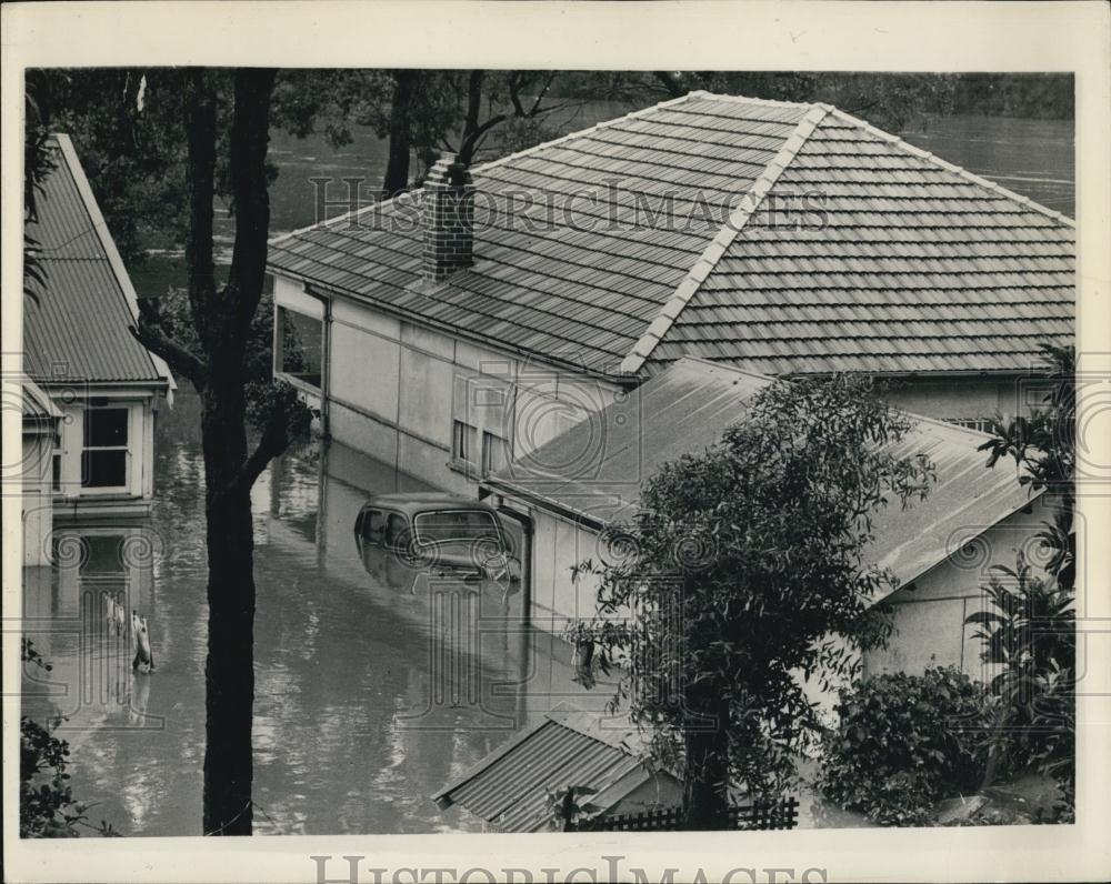 1956 Press Photo Floods in New South Wales - Historic Images