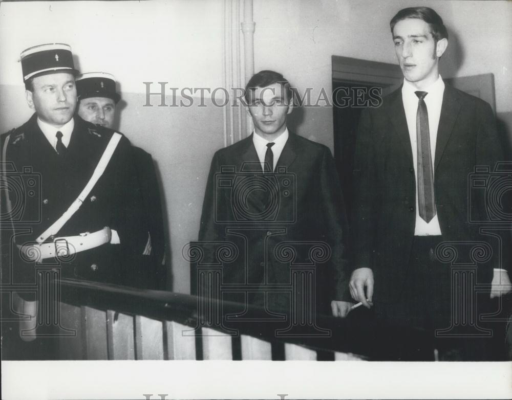 1969 Press Photo Ulrich Juergen von Hof And Peter Klemt Get 2 Yrs For Skyjacking - Historic Images