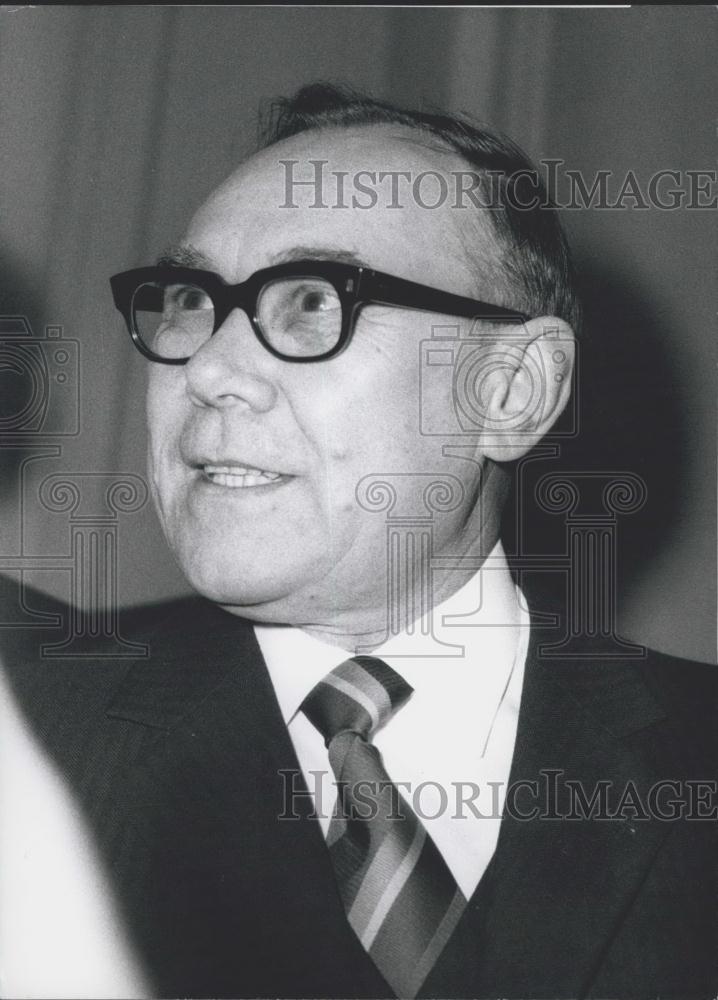 1972 Press Photo USSR Amb to Germany,Michael Jefremow - Historic Images