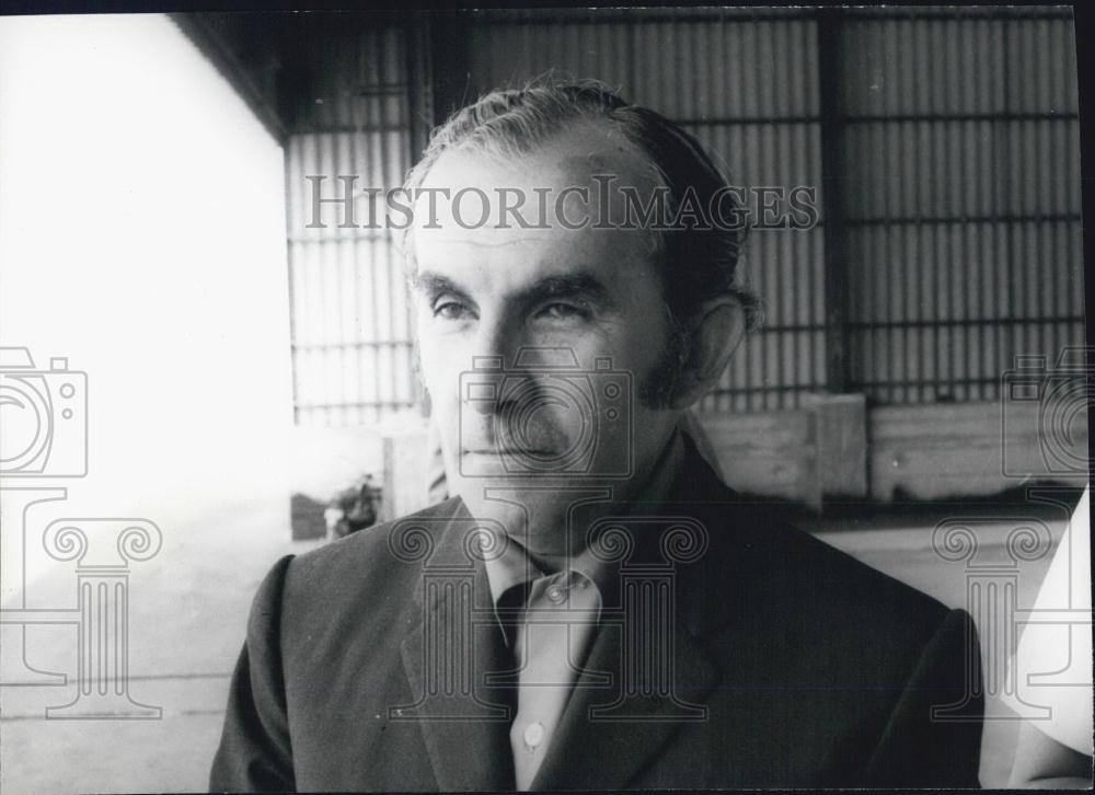 1972 Press Photo Major Luis Caceres Graziani general Mgr of the Siderperu - Historic Images