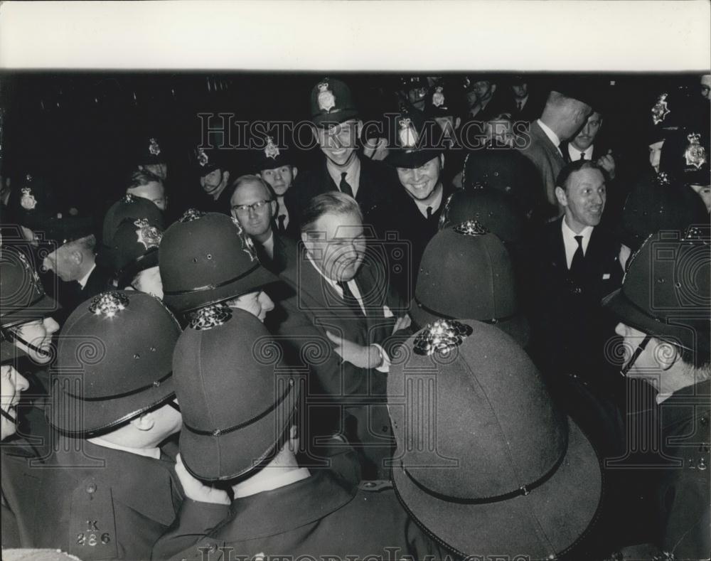 1968 Press Photo James Callaghan,Home Secretary at AntiVietnam War Demonstration - Historic Images