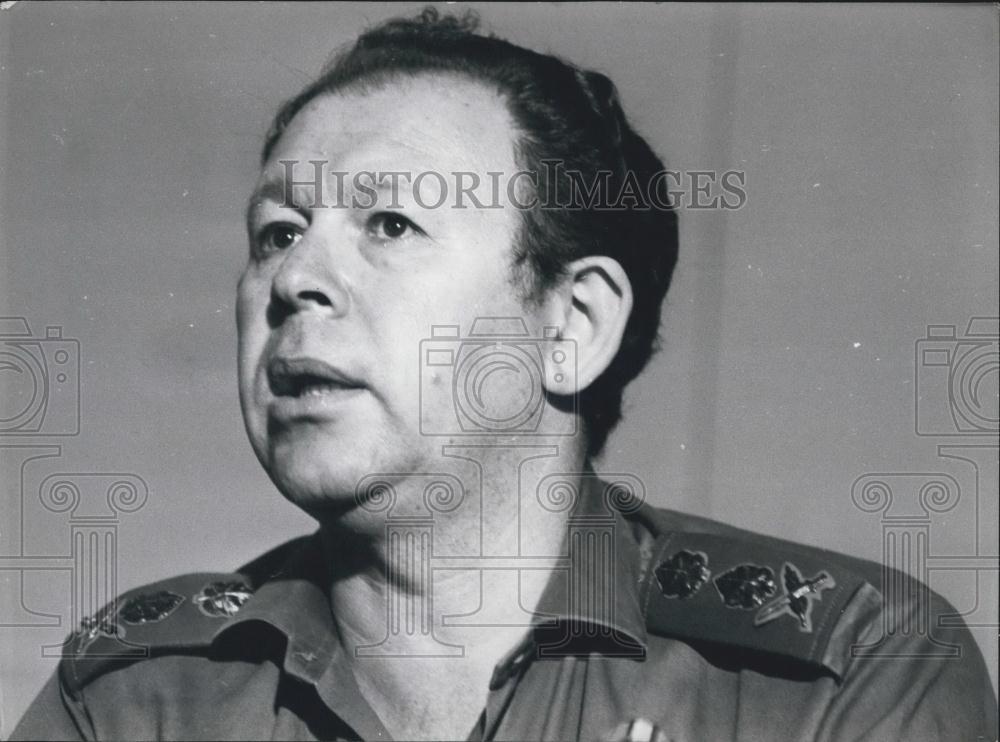 Press Photo Gen Mordechai Gur, Chief of Staff - Historic Images