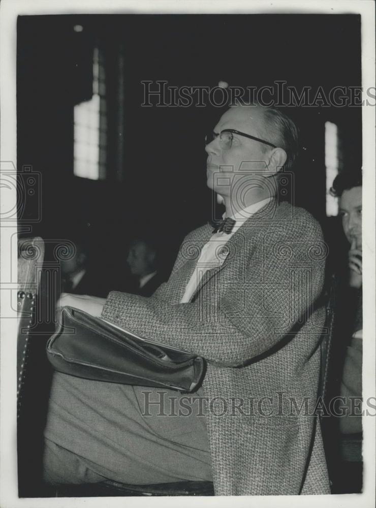 1958 Press Photo Dr. H. Bjurstedt Laboratory of Aviation and Naval Medicine - Historic Images