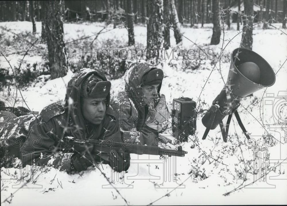 Press Photo -American military exercise "Winterschild" in North -Bavaria - Historic Images