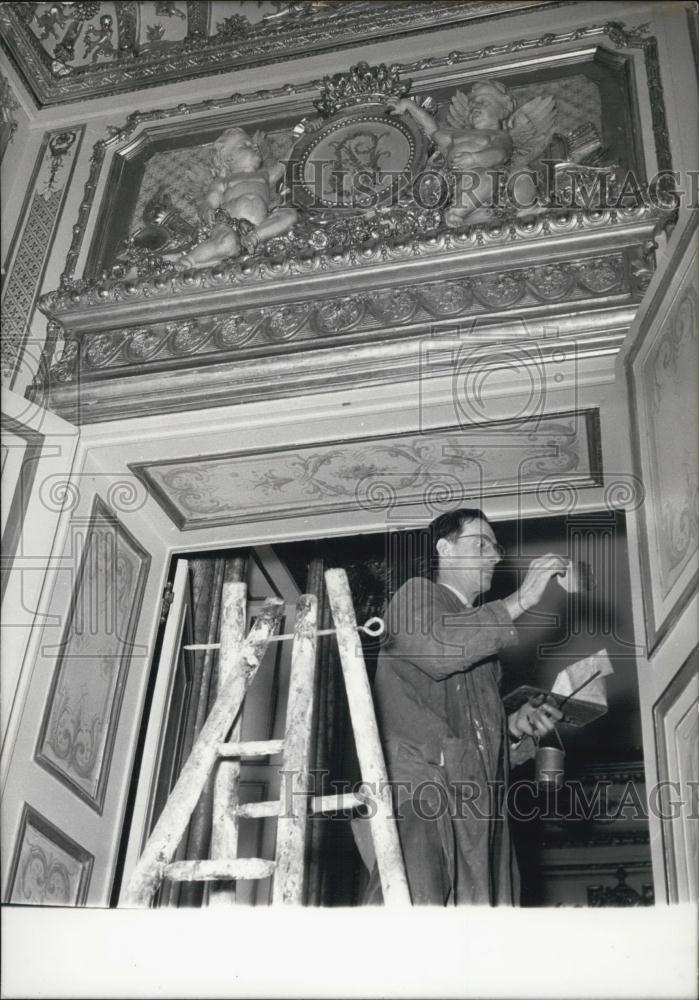 Press Photo Elysee palace for the reception of queen Elizabeth and Prince Philip - Historic Images