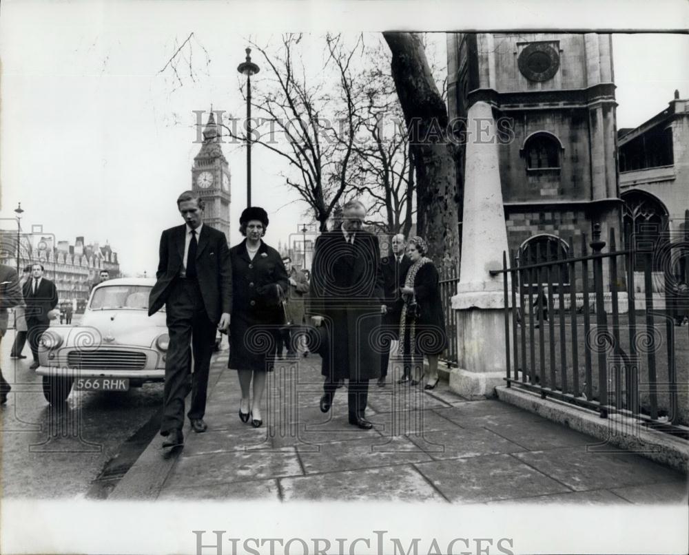 1965 Press Photo Sir Douglas-Home, St Margaret&#39;s Westminster - Historic Images