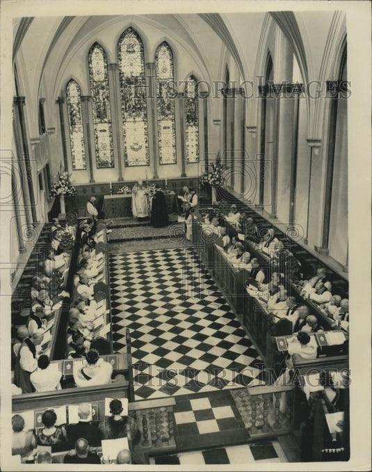 1955 Press Photo Re-Dedication Service, Lambeth Palace - Historic Images