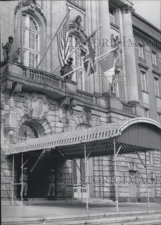 1971 Press Photo 4 Ambassadors Come together At West-Berlin Kontrollrat - Historic Images