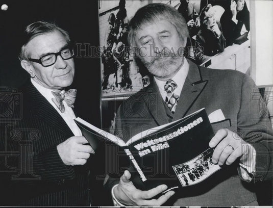 1973 Press Photo Mr. Ludwig A.C. Martin & Mr. L. Fritz Grubber - Historic Images
