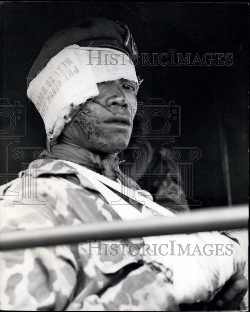 Press Photo Banteng Raiders wounded in a battle - Historic Images