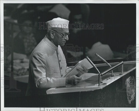 1978 Press Photo Morarji Desai UN Disarnament - Historic Images