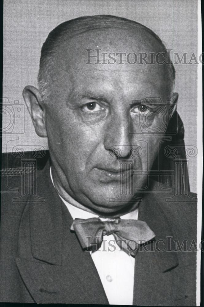 1957 Press Photo Otto Suhr, Town Mayor Of Berlin, Germany - Historic Images