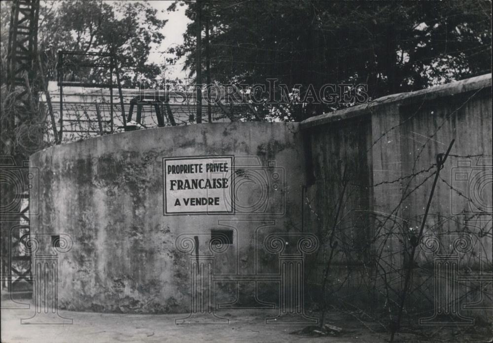 1955 Press Photo Private French Property On Sale in Ha'Phong: - Historic Images