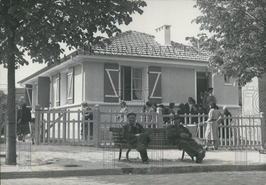 Press Photo First "Courant'ÃƒÃ‚Â Prefab built in Paris - Historic Images