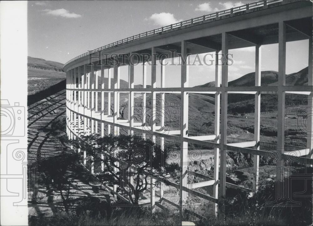 1962 Press Photo Modern Bridge, Brazil - Historic Images